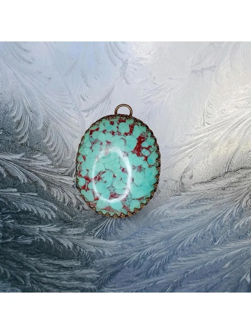 180. Turquoise Color Southwest Pendant